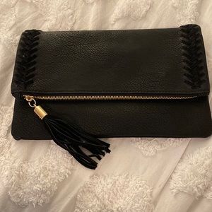 NWT! Moda Luxe Palermo Stitch Detail Clutch with Chain